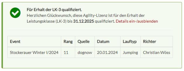 Erhaltungsnuller für 2025